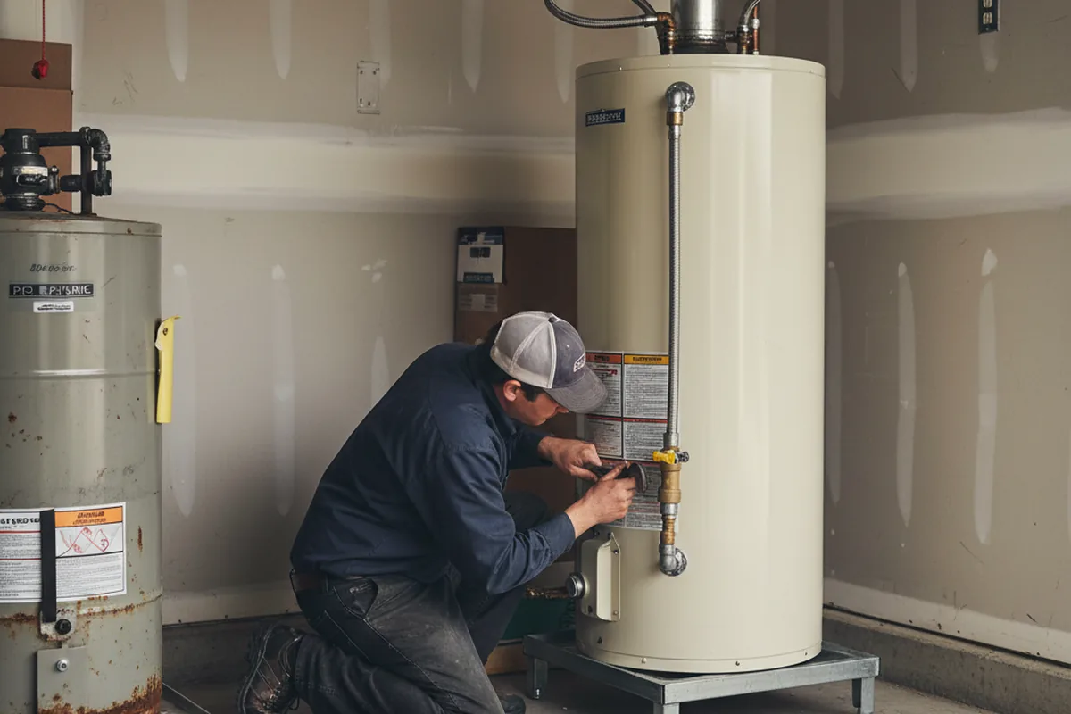 Water heater and shutoff valve replacement in Goodland